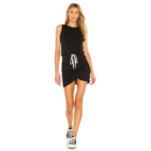 n:philanthropy Rise Jersey Mini Knit Tank Mini Dress Black Cat Large